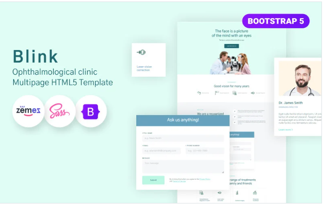 Blink - Eye Glasses HTML5 Store Template