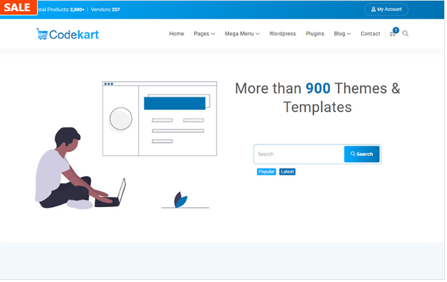 Codekart digital marketplace Website Template