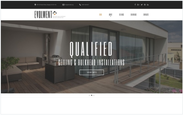 Evolwent - Interior Design Responsive Modern HTML Website Template