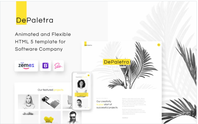 DePaletra - Web Design Studio Website Template