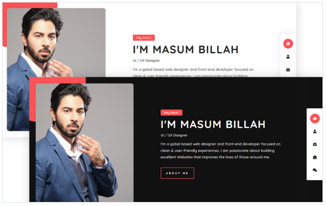 Bissas - Personal Portfolio Website Template