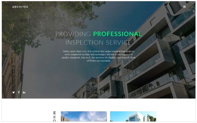 Architecture Responsive Website Template