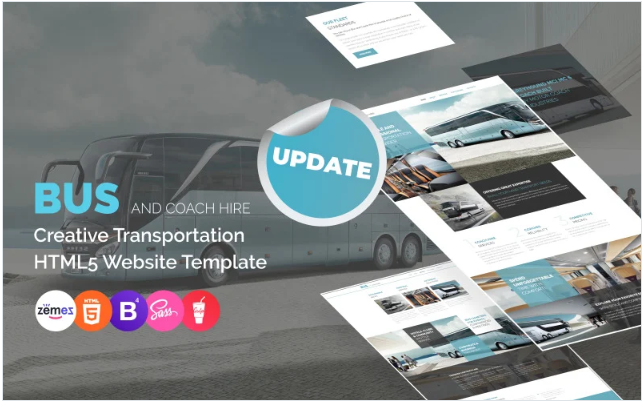 Bus and Coach Hire Website Template