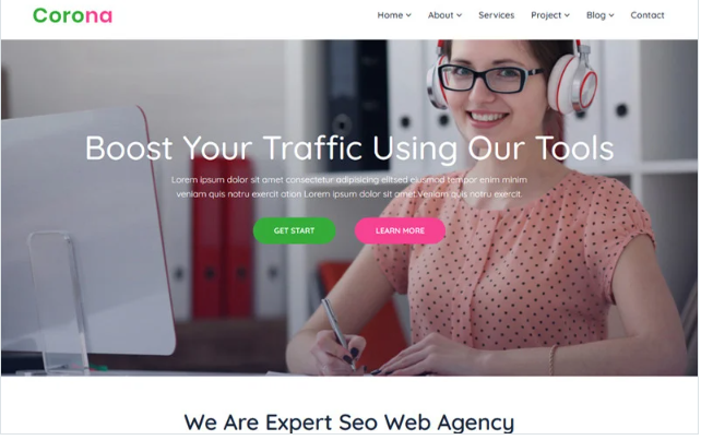 Corona - Digital Agency Multipurpose Website Template