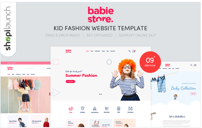 Babie Store - Kid Fashion Website Template