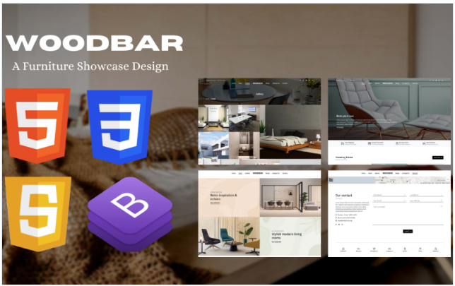 WOODBAR - A Modern Responsive Woodworks & Furniture Showcase Website Template