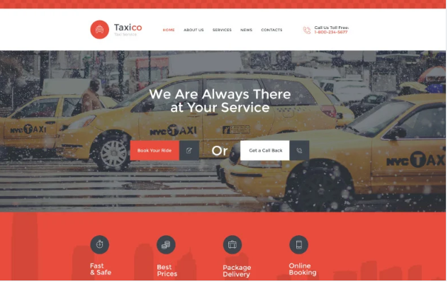 Taxico Website Template