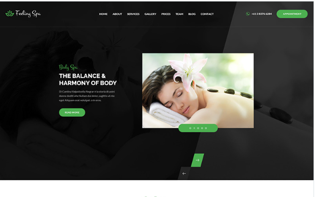 Feeling Spa - Beauty & Spa HTML Template Website Template