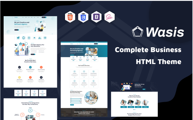 Wasis - Corporate Business HTML5 Template