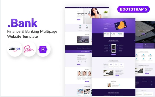 .Bank - Finance and Banking Multipage Bootstrap 5 Website Template
