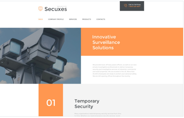 Secuxes Website Template