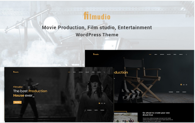 Filmudio – Movie Production, Film studio, Creative & Entertainment WordPress Theme — Template by Templatemonster