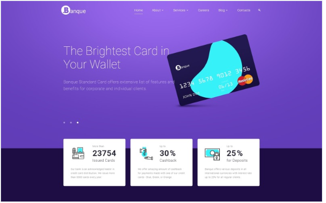 .Banque - Financial Multipage HTML5 Website Template