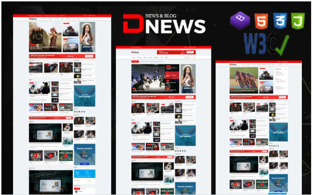 D-News Bootstrap 5 News & Blog HTML Template