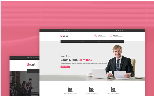 Boast - corporate Website Template