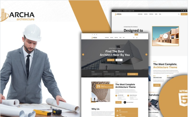 Archa Contemporary Architects HTML5 Template