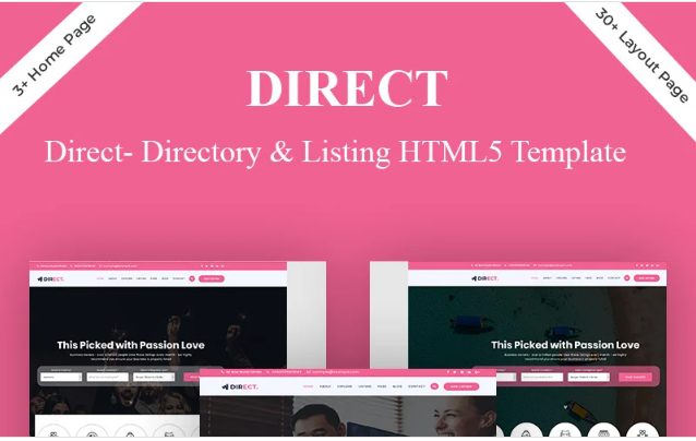 Direct- Directory & Listing Website Template