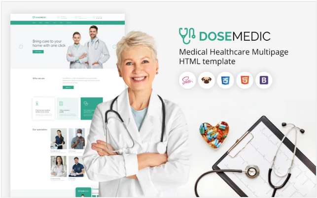 Download DoseMedic - HTML5 Medical Healthcare Template