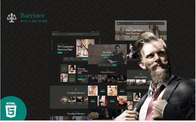 Barrister Lawyer & Attorney HTML5 Template
