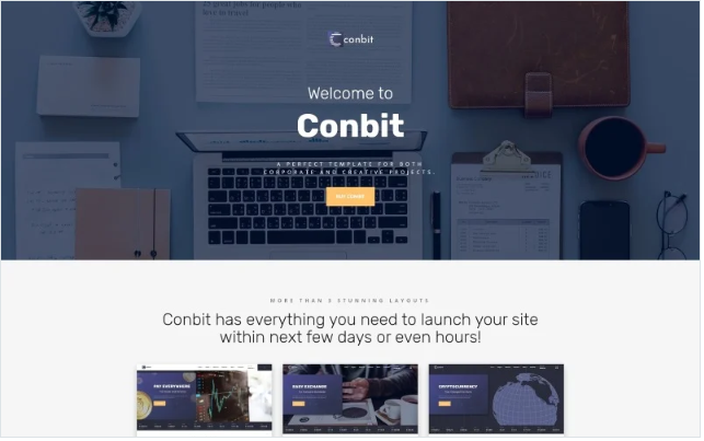 Conbit - Corporate & Creative Projects Multipage Website Template