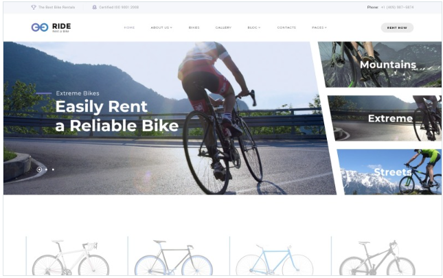 Bike Shop Website Template
