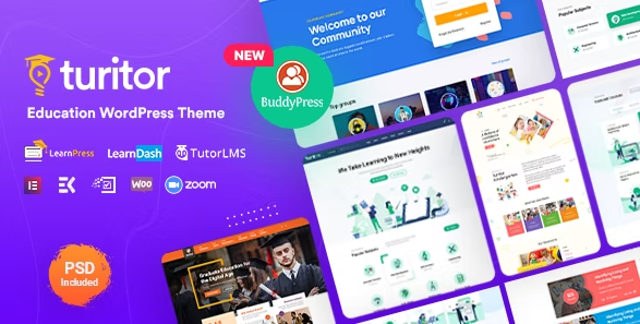 Turitor - LMS & Education WordPress Theme 1.4.3