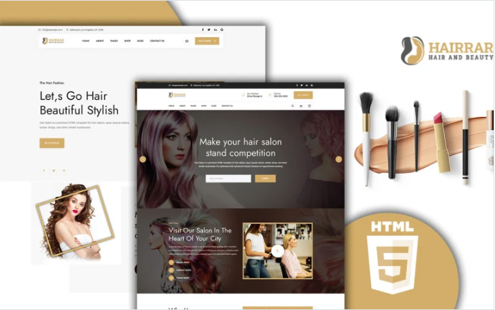 Hairrar Hair And Beauty Salon HTML5 Website Template
