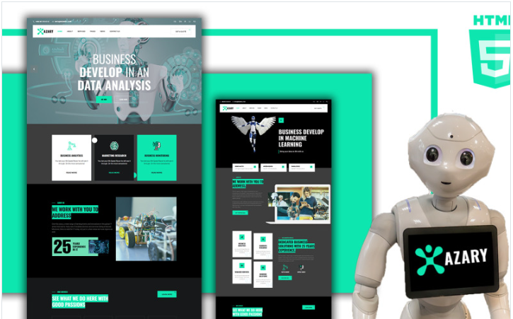 Azary- Robot and AI Angular template