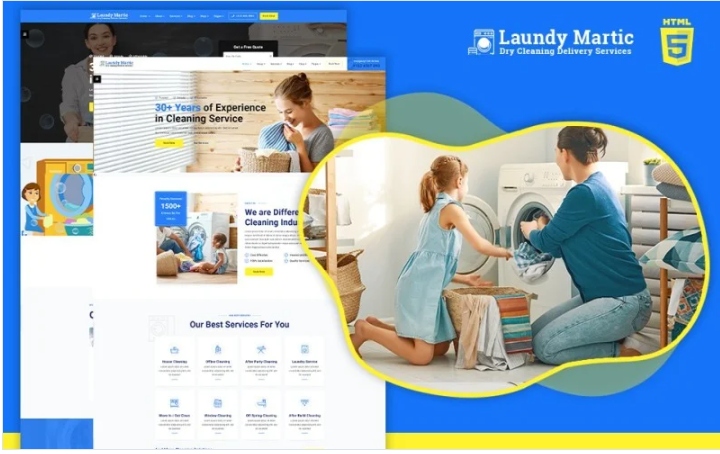 Laundrymatic | Laundry and Dry clean HTML5 Website Template