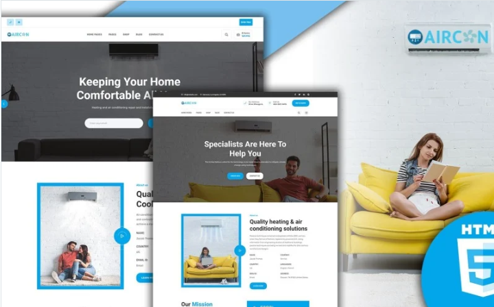 Aircon - Air Conditioning Services HTML Template
