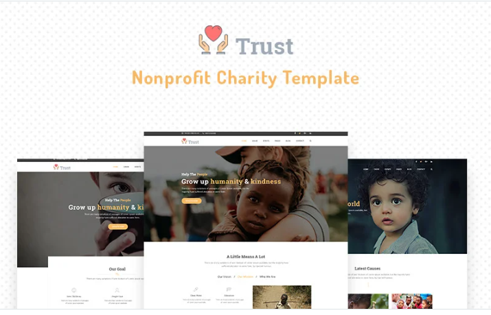 Trust – Nonprofit Charity Website Template