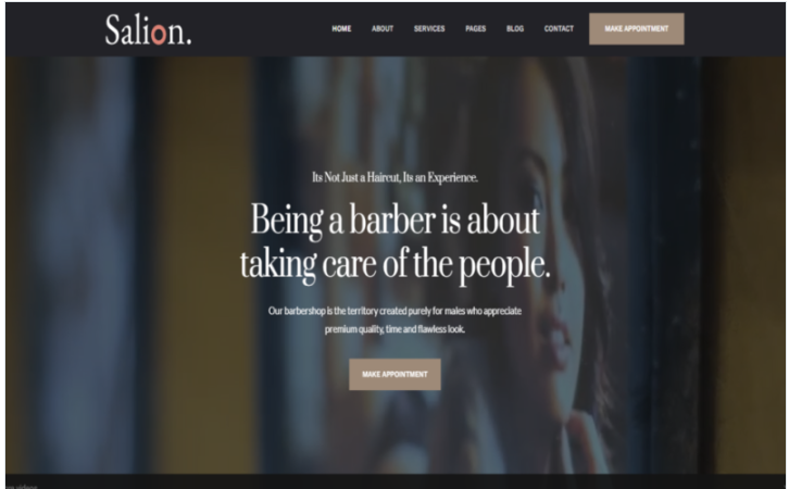 Hair Salon & Beauty, Barber Shop Html Template