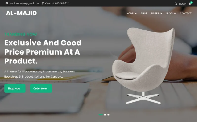 Glorified- Free E-commerce Website Template