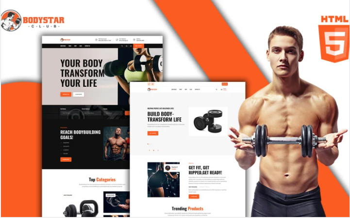 Bodystar - Gymnasium HTML Template