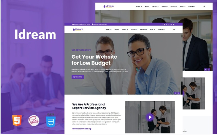 Idream - Multipurpose Responsive HTML Website