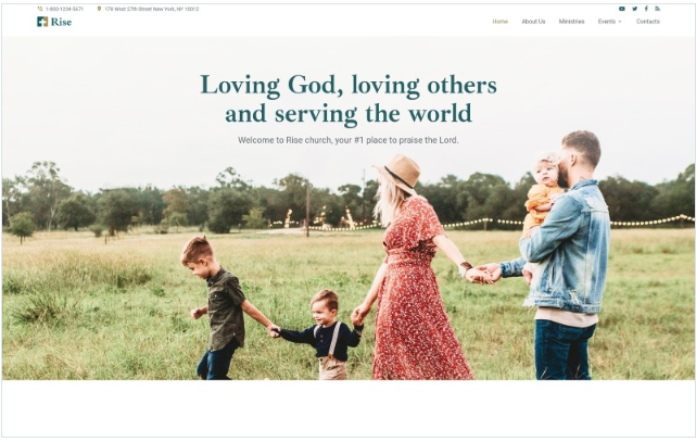 Rise - Responsive Church Website Template
