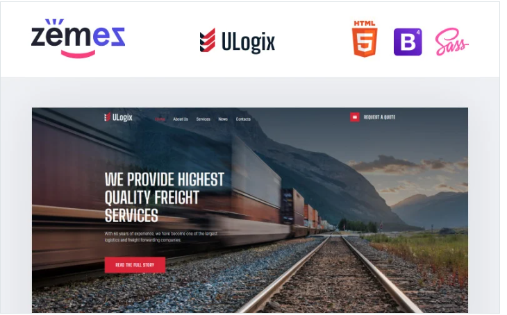 ULogix - Logistics Business Website Template