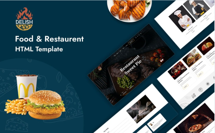 Delish - Multipurpose Food & Restaurent HTML Template