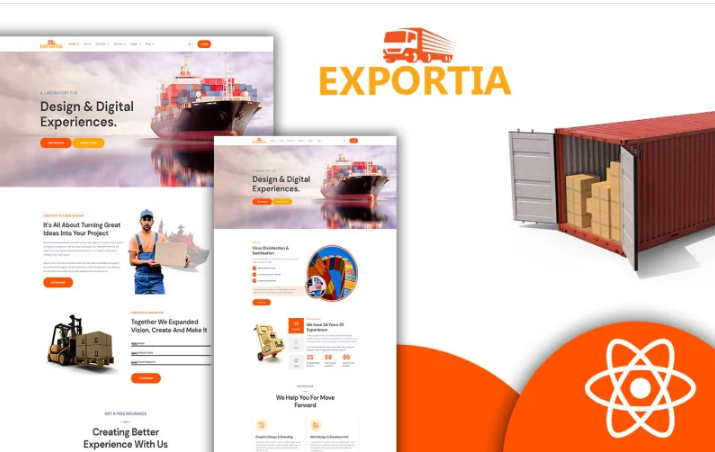 Expotia - Transportation and Logistic React Template