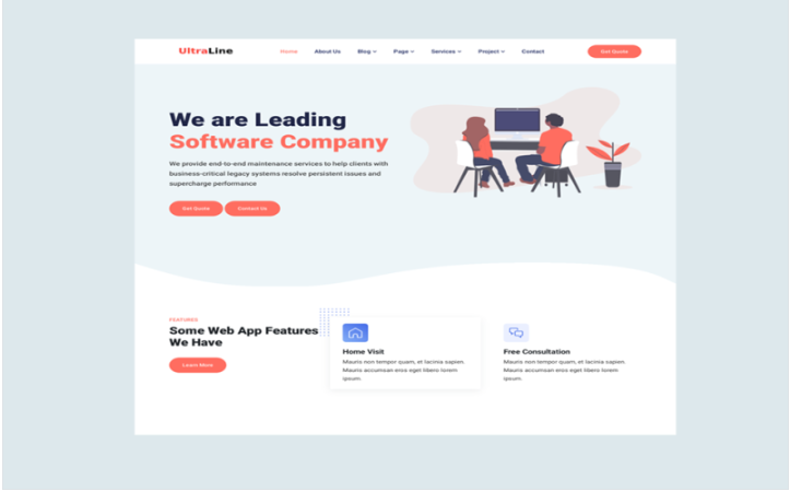 Ultraline - IT Solutions & Business Services Website Template