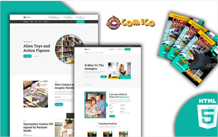 Comico - Comic Book Shop HTML Template