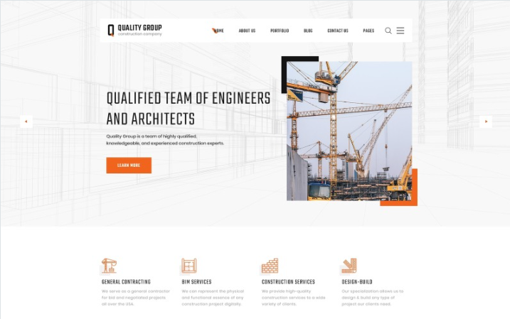 Quality Group - Construction Company Clean Multipage HTML5 Website Template