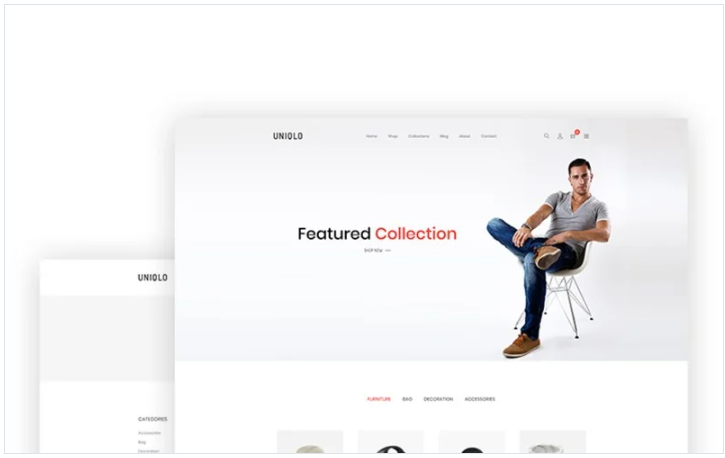 Uniqlo - Minimal eCommerce Website Template