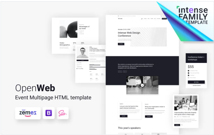 OpenWeb - Simple Conference Website Template