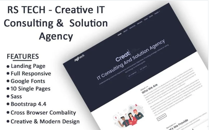 RS Tech - Creative IT Consulting and Business Agency Bootstrap HTML5 Template