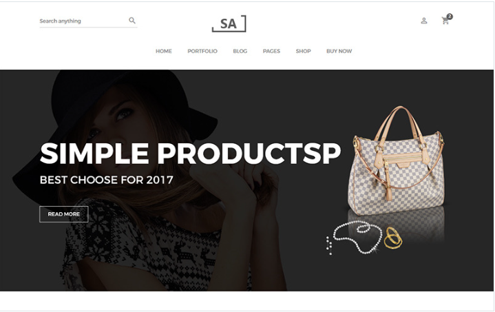 Sa - Minimalist eCommerce Website Template