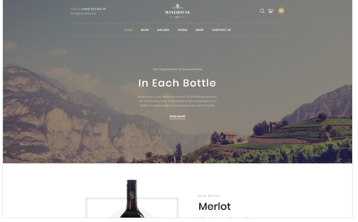 Winehouse - Online Wine Store Website Template