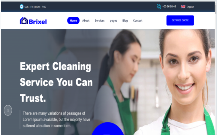 Brixal-Cleaning Service HTML5 Template(m)