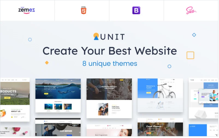 Unit - Multipurpose Modern Bootstrap 4 Website Template