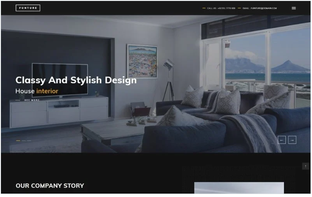 FUNTURE - Interactive Architecture Website Template